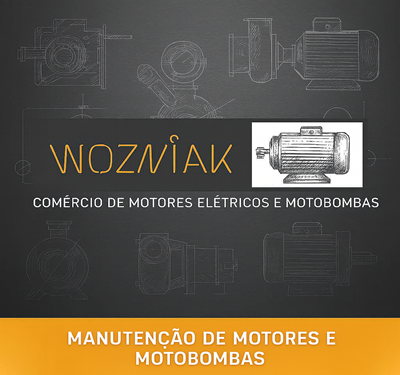Logo Wozniak Comércio de Motores Elétricos e Motobombas 